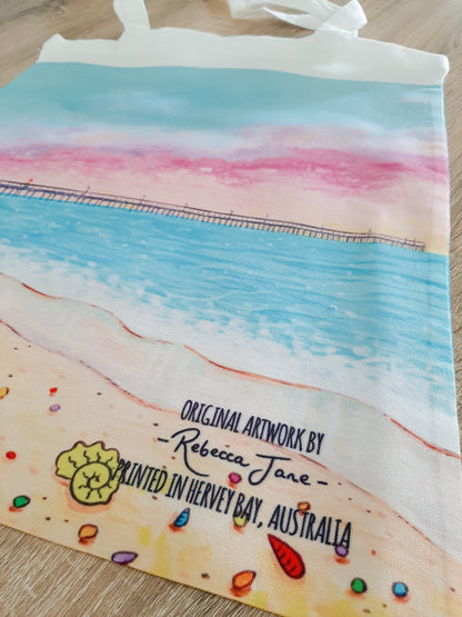 Pastel Pier Tote Bag