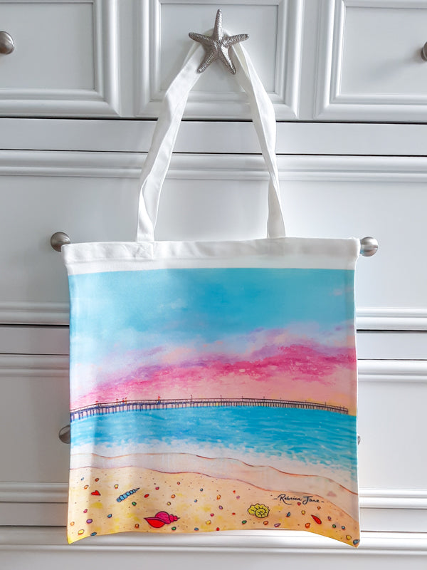 Pastel Pier Tote Bag