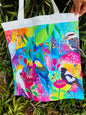 Springtime Birds & Blooms Tote Bag