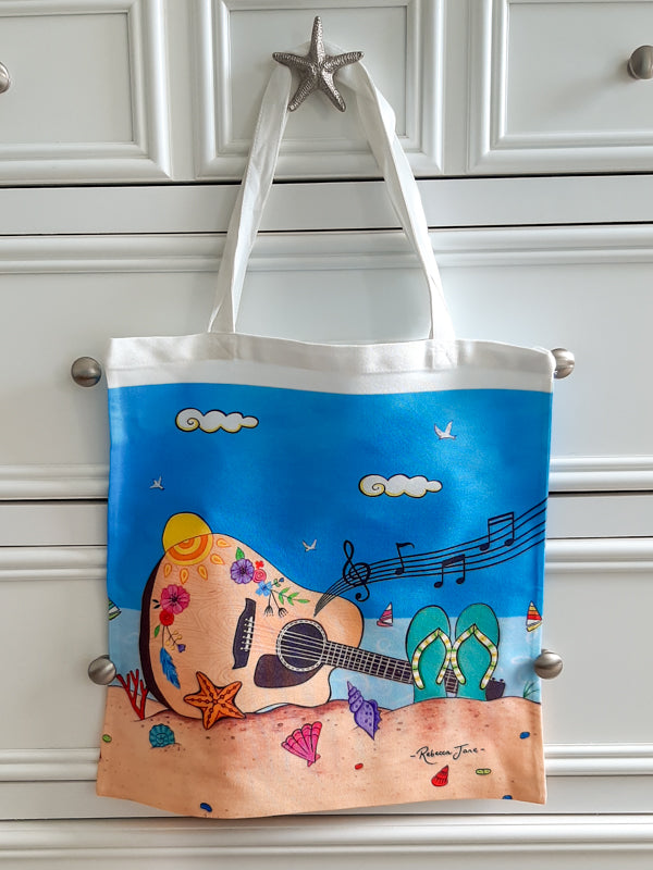 Tunes by the Sea Tote Bag