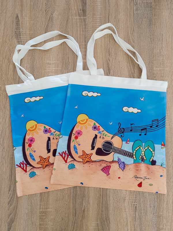 Tunes by the Sea Tote Bag