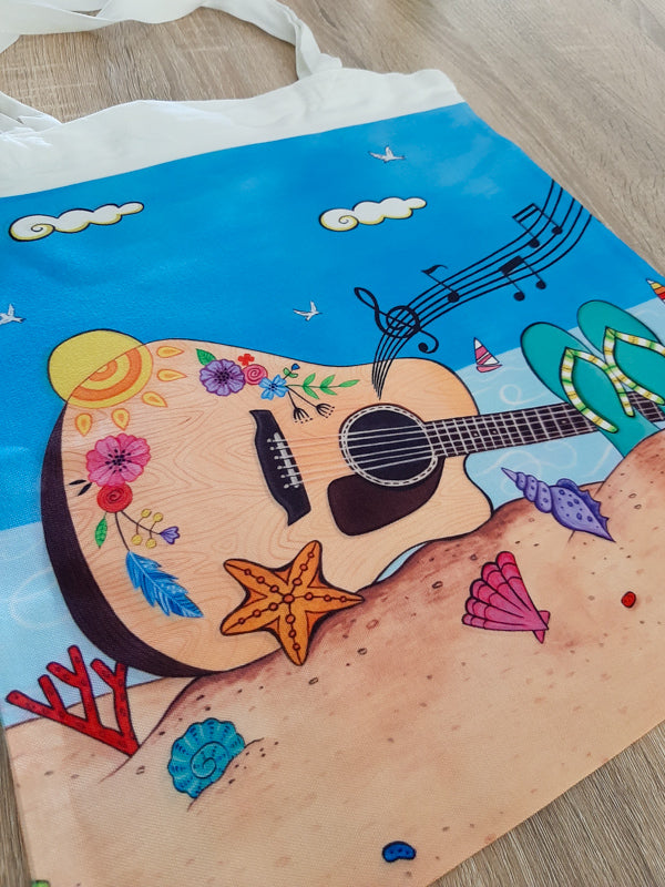 Tunes by the Sea Tote Bag