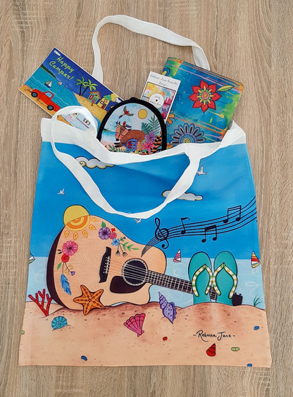 Tunes by the Sea Tote Bag