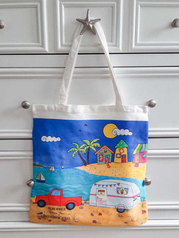 Ute & Caravan Tote Bag