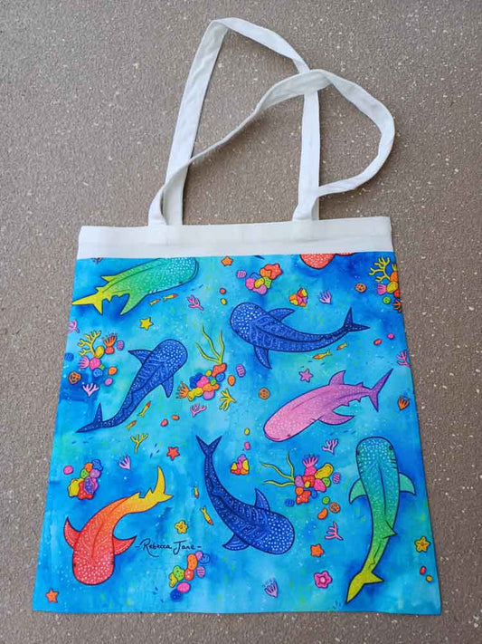 Whale Shark Wishes Tote Bag