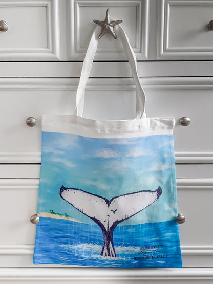 Whale Tail Tote Bag