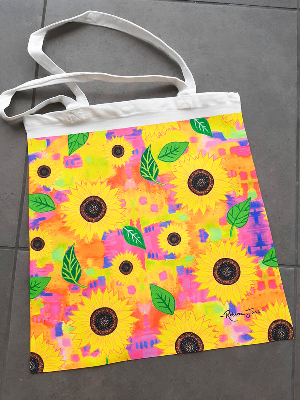 Sunflower Dreaming Tote Bag