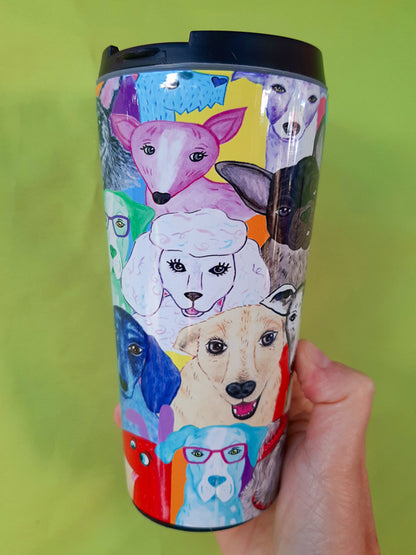 Dashing Dogs Travel Mug - Stainless Steel