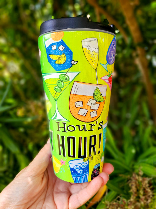 Happy Hour Travel Mug - Stainless Steel