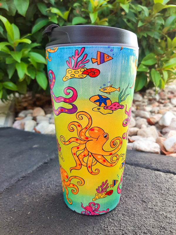 Octopus's Garden Travel Mug - Stainless Steel
