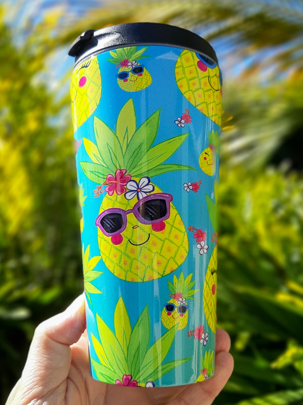 Sweet Pineapples Travel Mug - Stainless Steel
