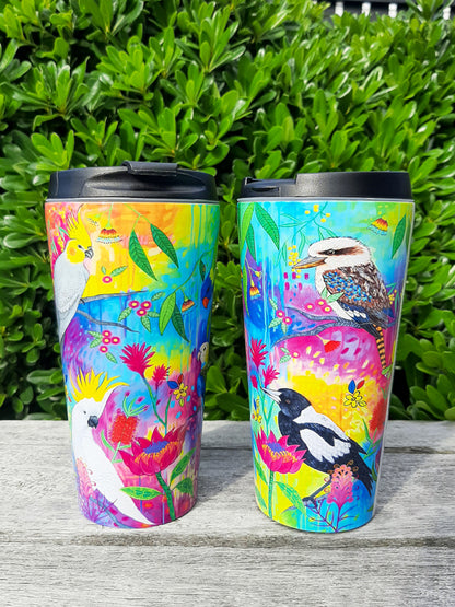 Springtime Birds & Blooms Travel Mug - Stainless Steel