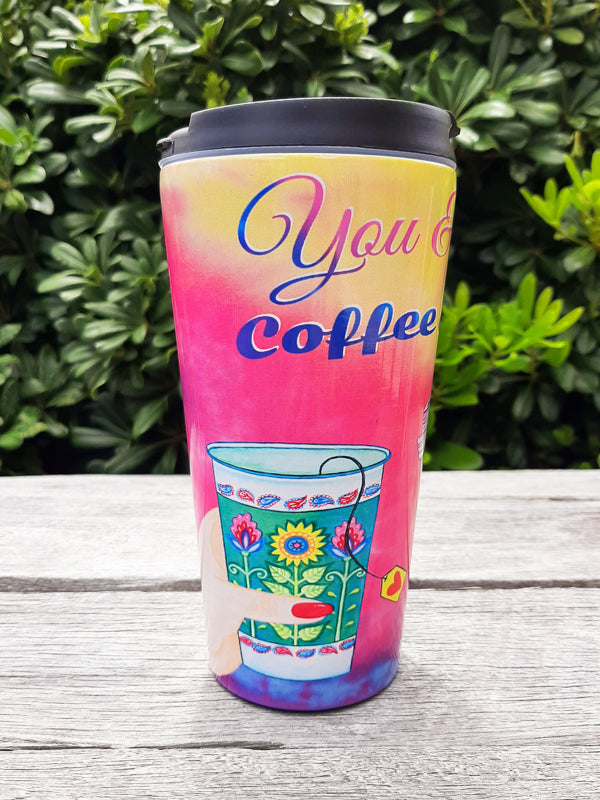 You & Me, Coffee & Tea Travel Mug - Stainless Steel