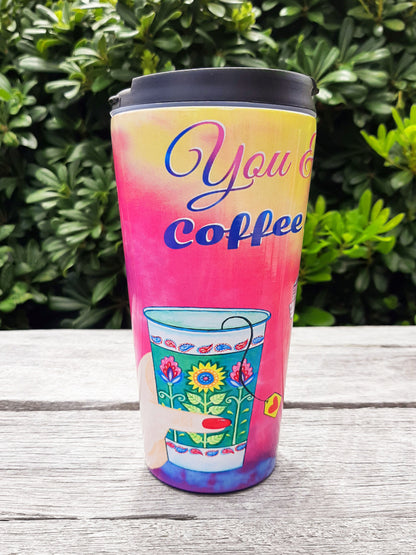 You & Me, Coffee & Tea Travel Mug - Stainless Steel