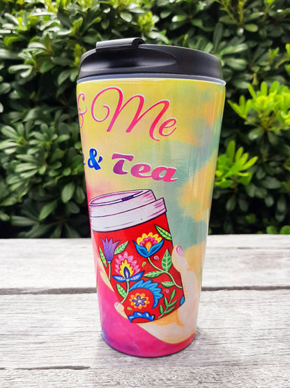 You & Me, Coffee & Tea Travel Mug - Stainless Steel